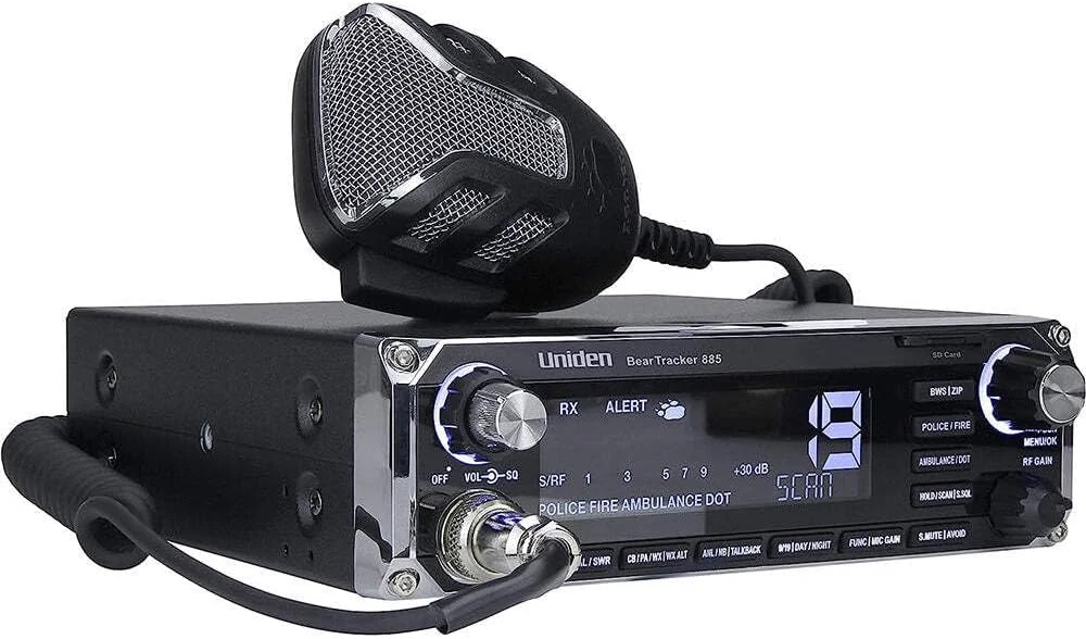 Uniden BEARTRACKER 885 Hybrid Full-Featured CB Radio + Digital TrunkTracking