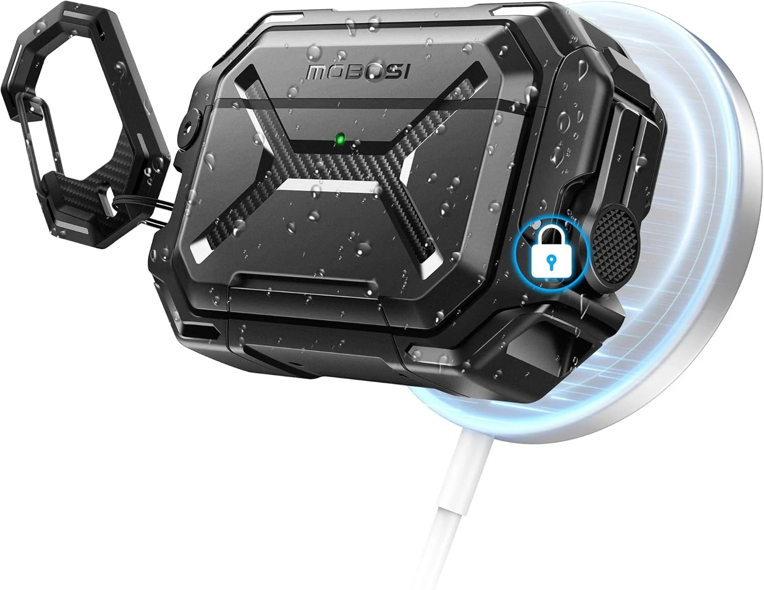 MOBOSI for AirPods Pro 3 Case [IP68 Waterproof Case for iPods Pro 3&Compatible with MagSafe]