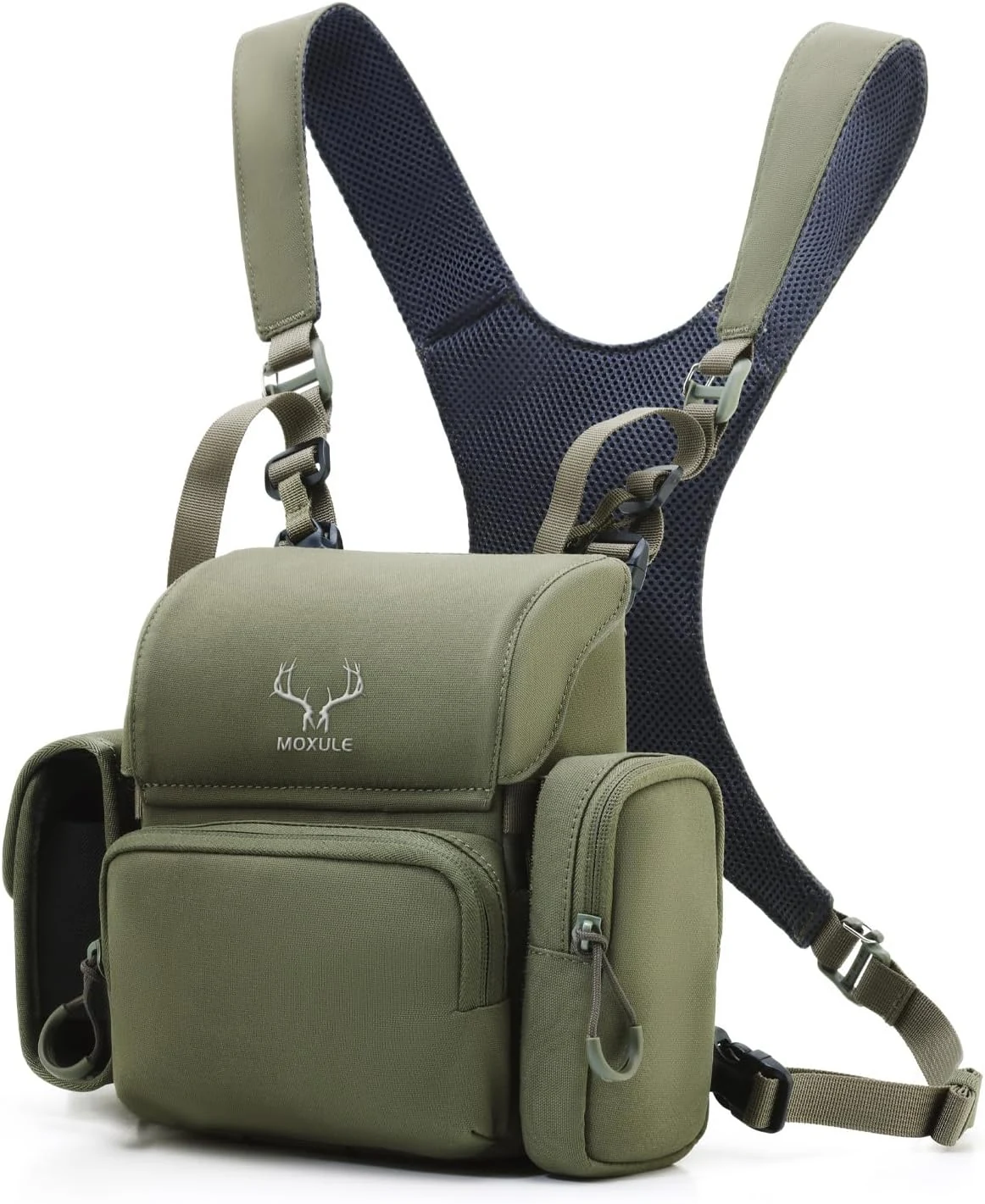 MOXULE Binocular Harness Chest Pack: Bino Case with Rangefinder Pocket