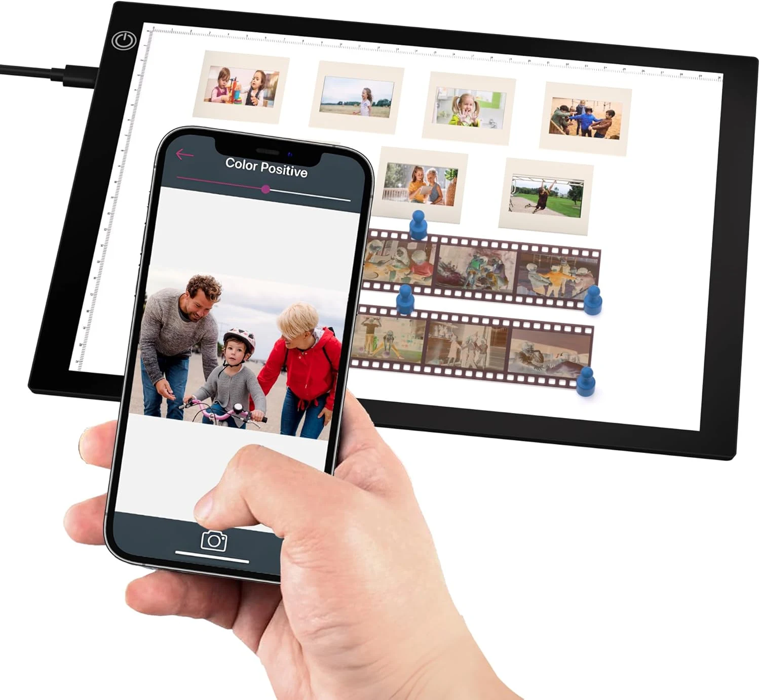 Slide & Negative Viewer Light Box with 4 Magnets, A4 review