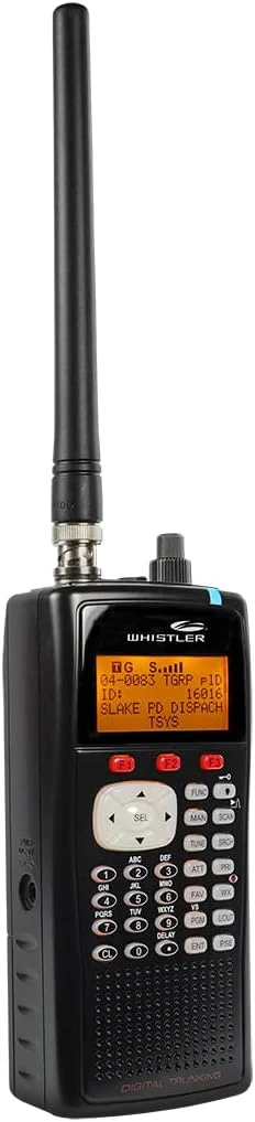 Whistler WS1040 Handheld Digital Scanner – P25 Phase I, Trunking, Same Weather Alerts, Multi-System Support, Programmable, PC Interface, LED & Audio Alerts