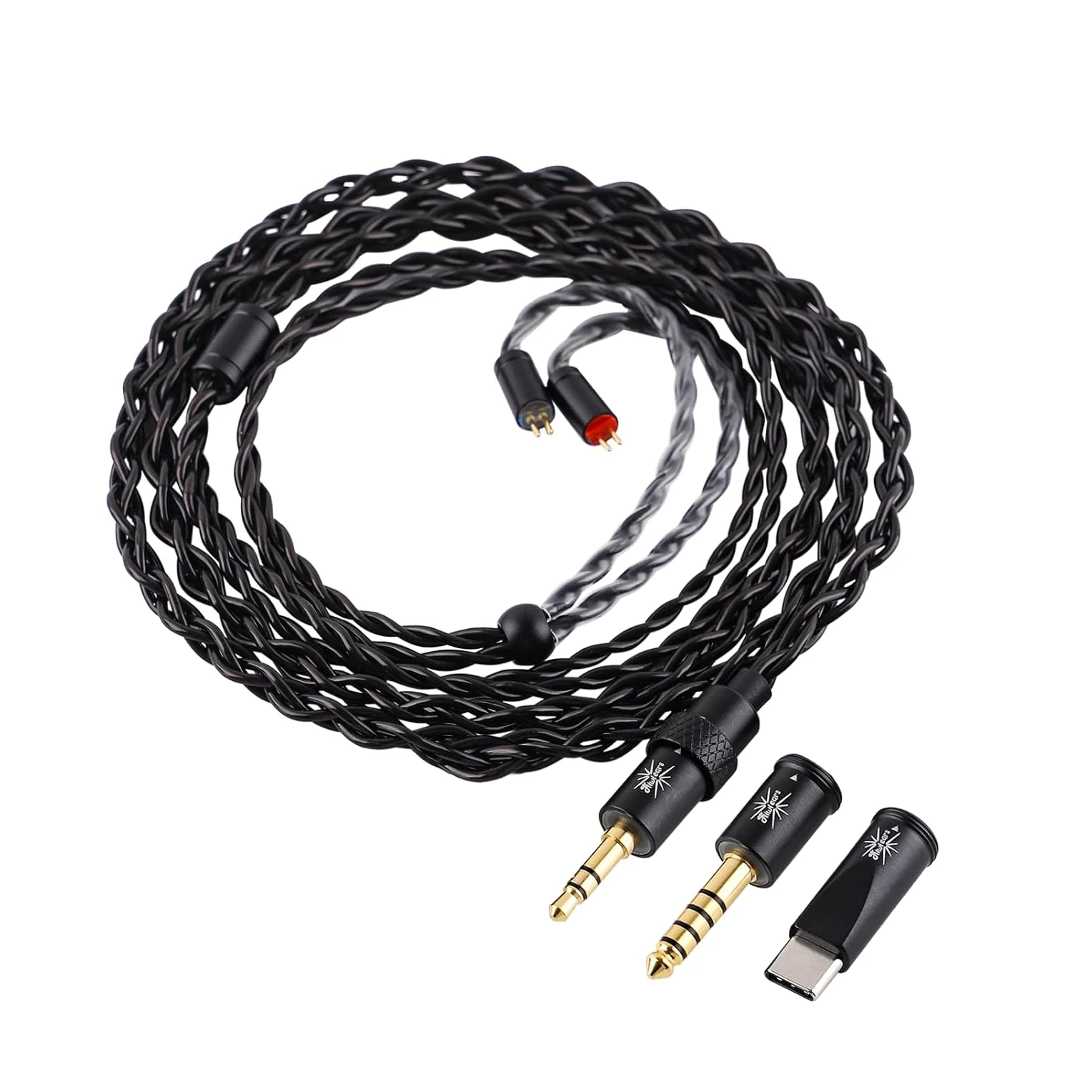Linsoul Kiwi Ears x B_Media Terras IEM Cable, with Type-C USB C/3.5mm/4.4mm Plug