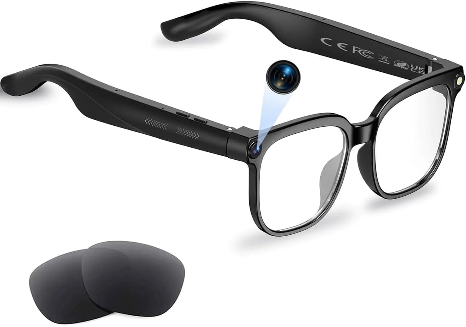 AI Smart Glasses with Camera, 8MP HD Camera Glasses for review