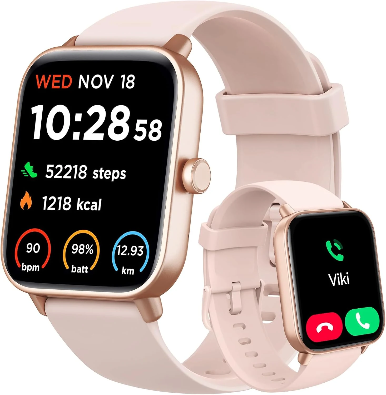 Gydom Smart Watch for Women Android & iPhone, Alexa Built-in, IP68 Waterproof Activity Fitness Tracker with Bluetooth Call (Answer/Make)
