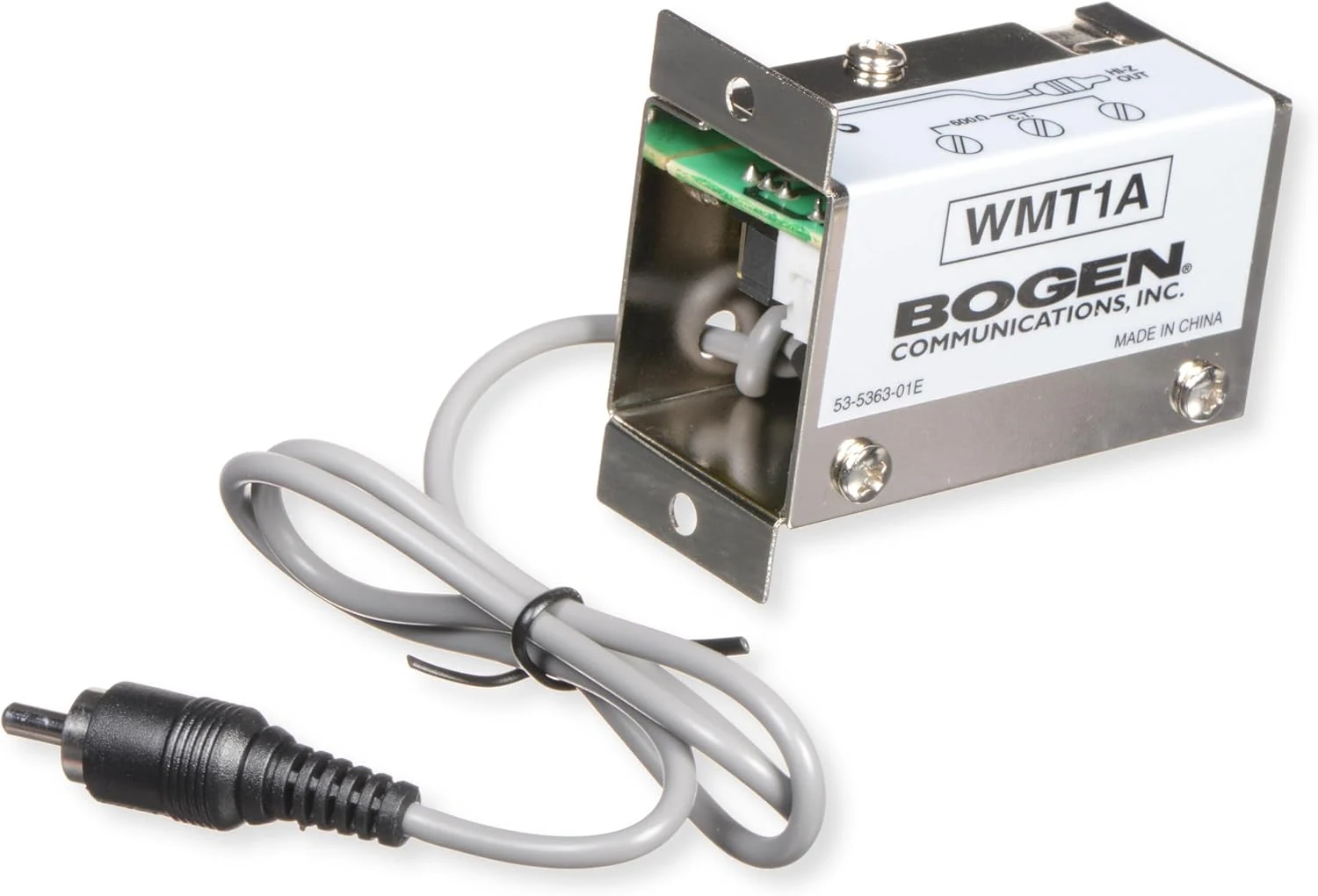 Bogen WMT1A Line Matching Transformer, 10 kOhm Hi-Z to 600 Ohm Balanced Impedance Adapter