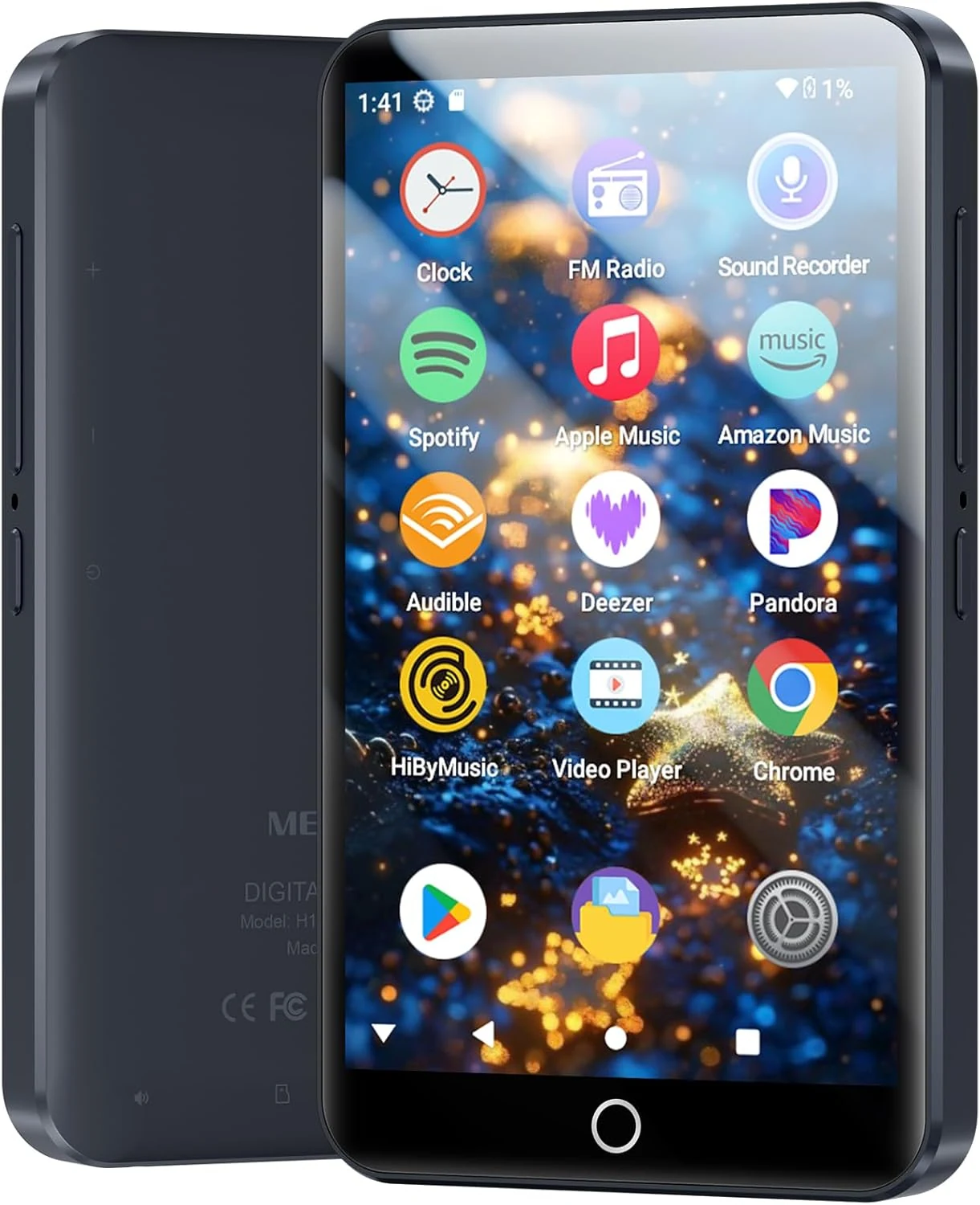 MP3 Player with Bluetooth and WiFi, MECHEN Android 13 OS MP3 & MP4 Players with 4" Touchscreen and Speaker