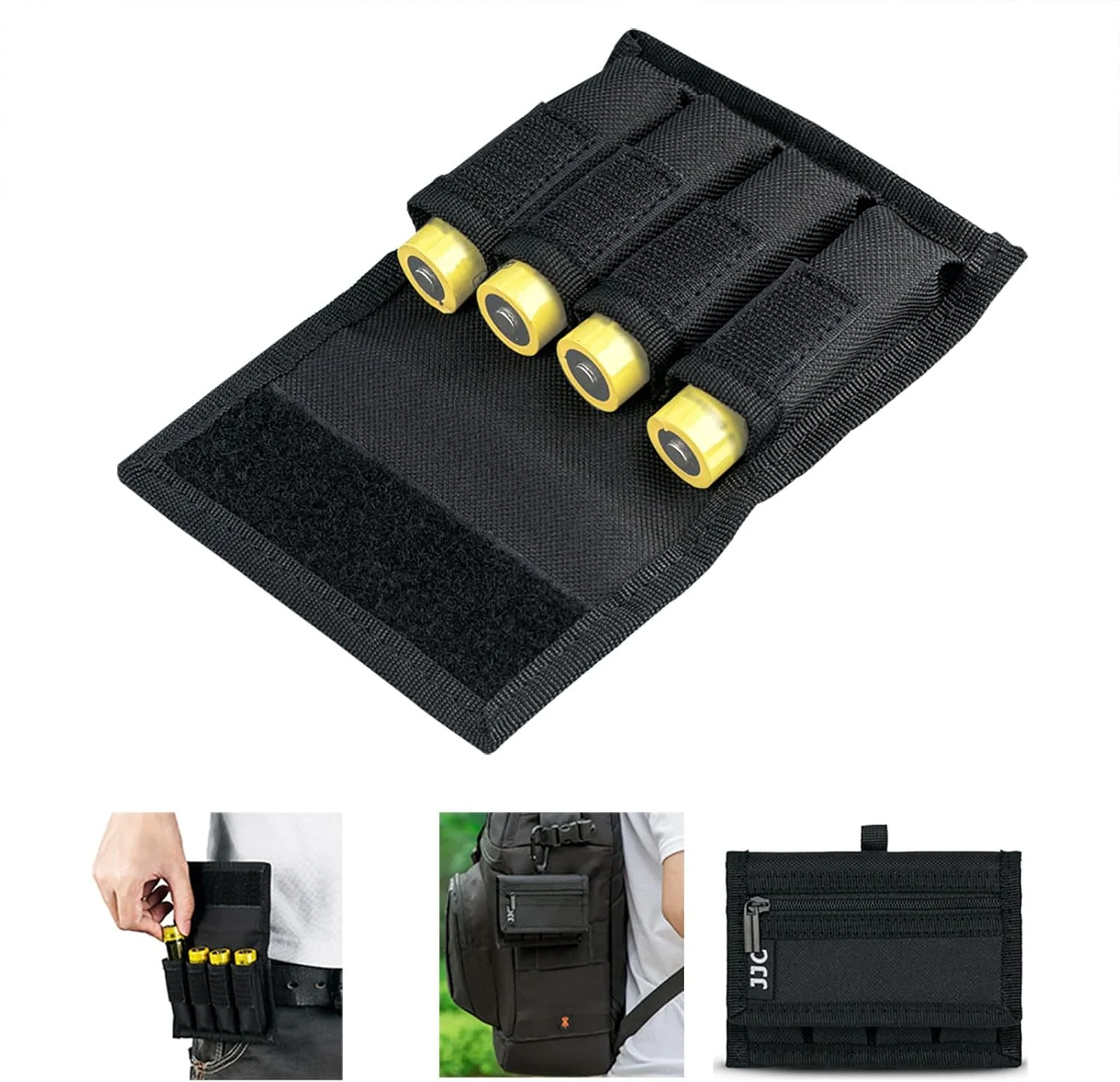 Battery Pouch Case for 4 x 18650, 20700 or 21700 Battery
