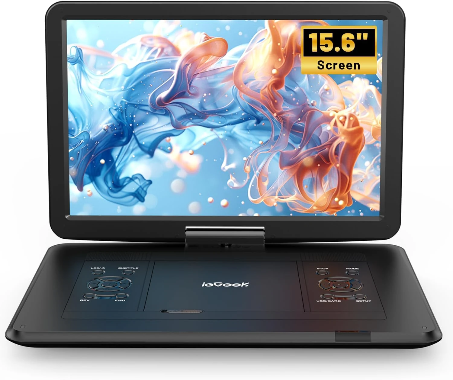 17.5" Portable DVD Player with 15.6" HD Swivel Screen for Kids & Elderly