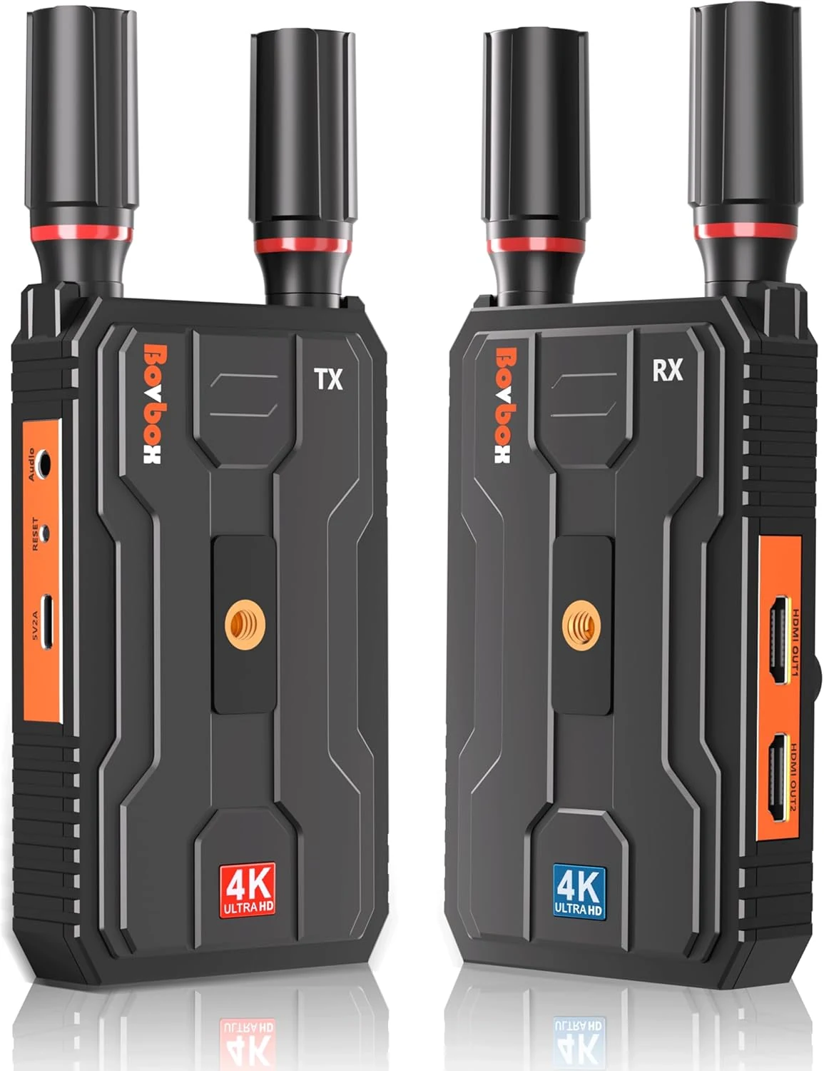 BovBox Wireless HDMI Transmitter and Receiver 4K (Plug&Play 5G Kit)