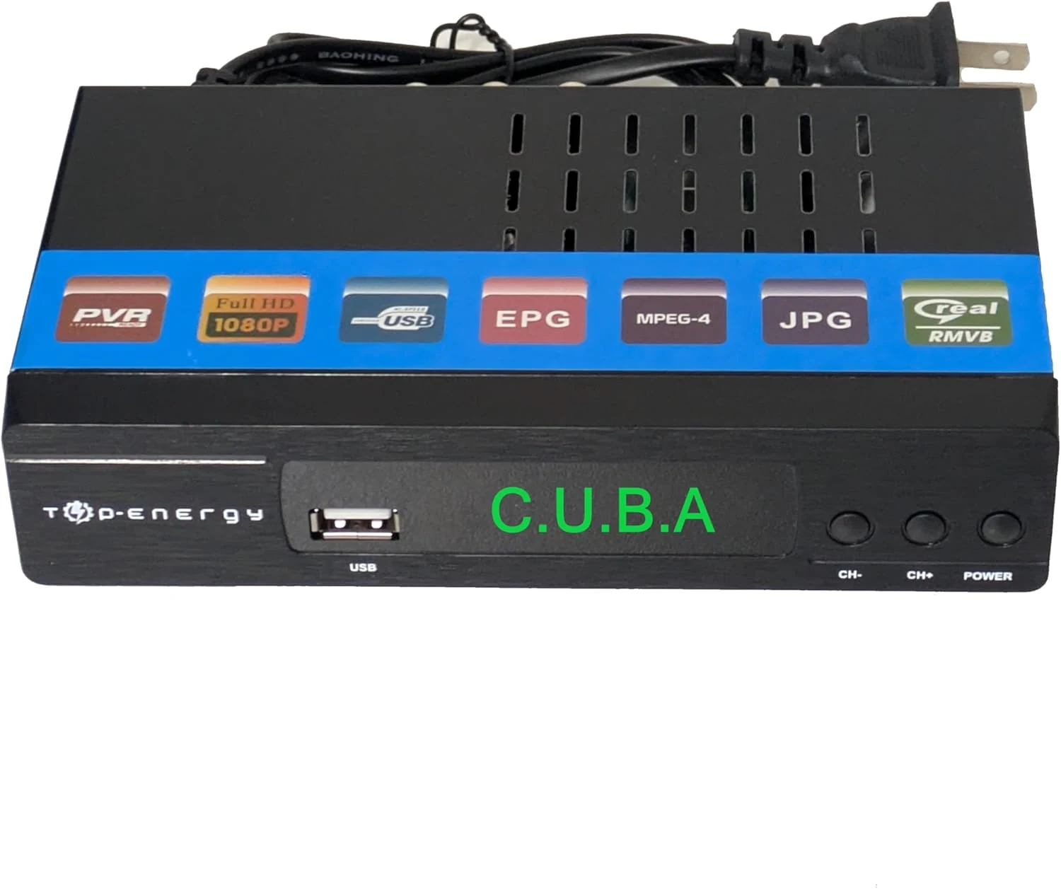 Cajita decodificadora para la Television Digital de Cuba TOP-ENERGY