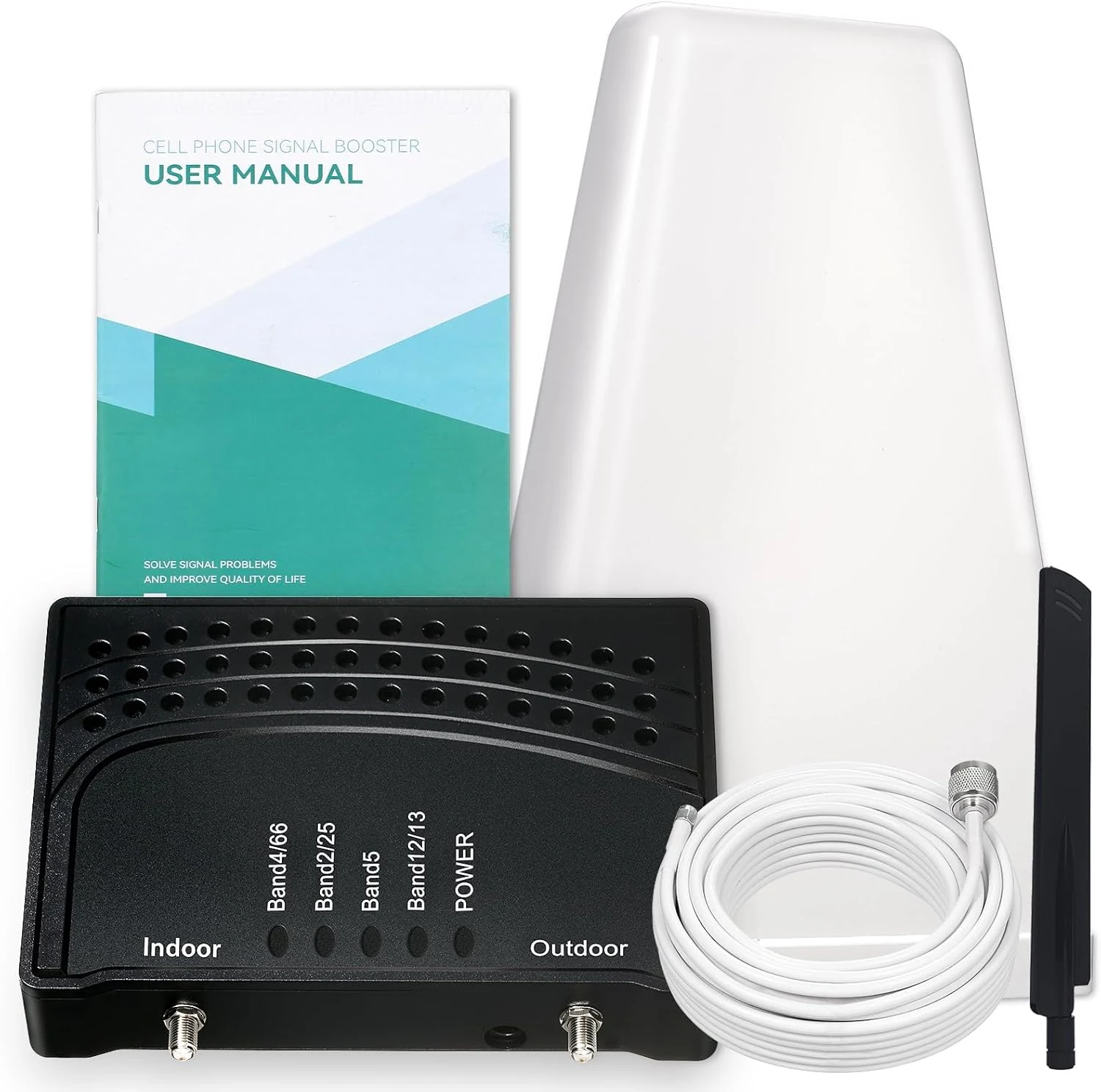 YLXONE Cell Phone Booster for Home & Office (Up to 2000 sq ft)