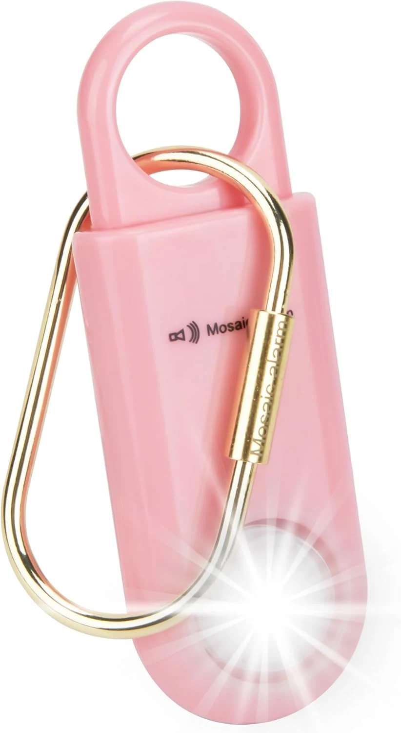 130dB Keychain Siren Ultra Bright Strobe Light. Loud Sound Personal Safety Alarm. SOS Emergency Alerts