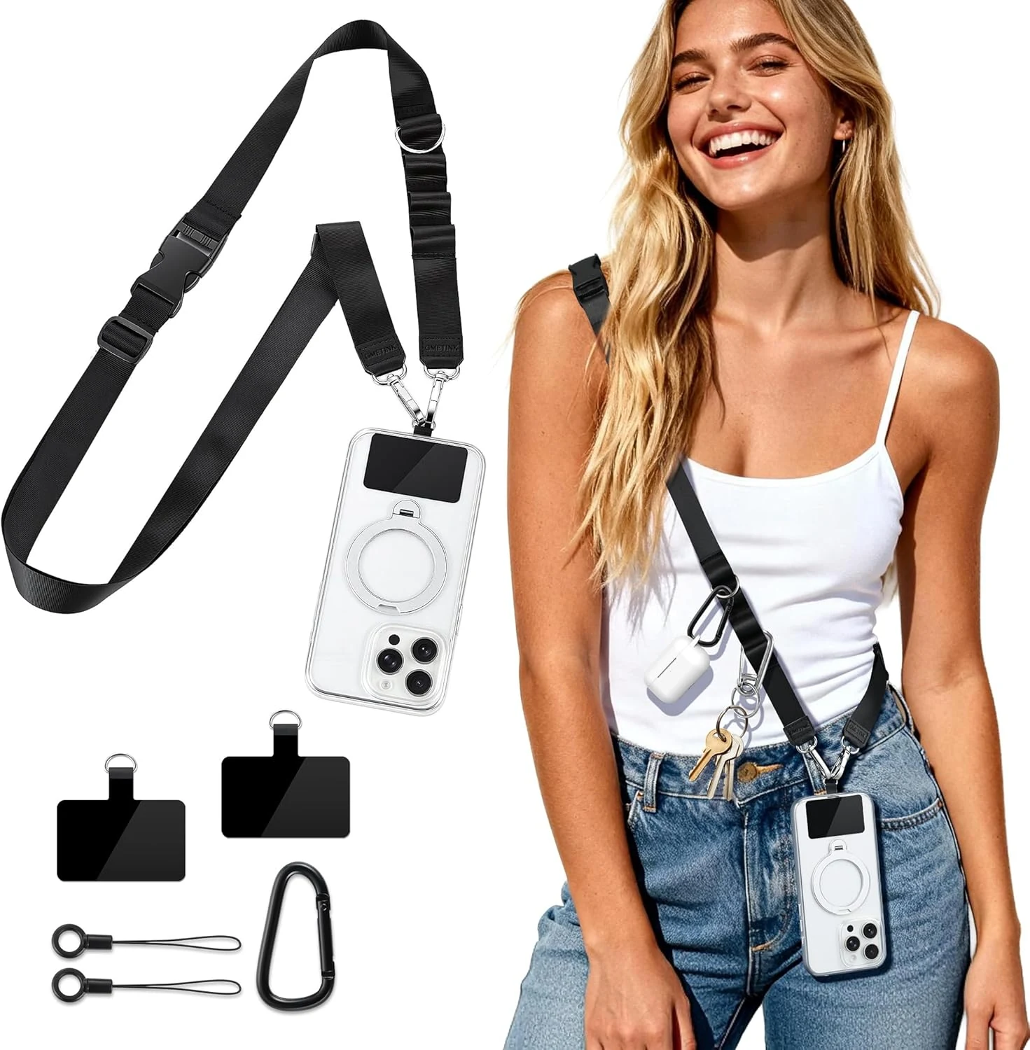 Multifunctional Phone Lanyard, Cell Phone Universal Adjustable Anti-Theft Crossbody Phone review