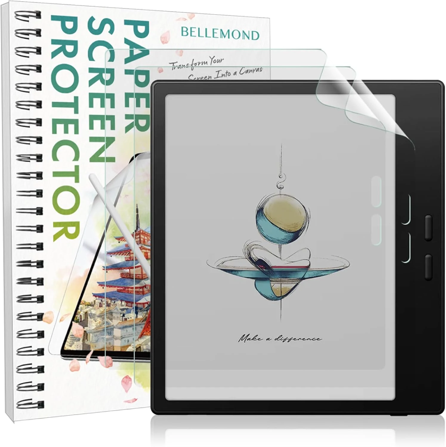 BELLEMOND Kent Paper Screen Protector for Boox Go Color 7 Gen 2 (7")