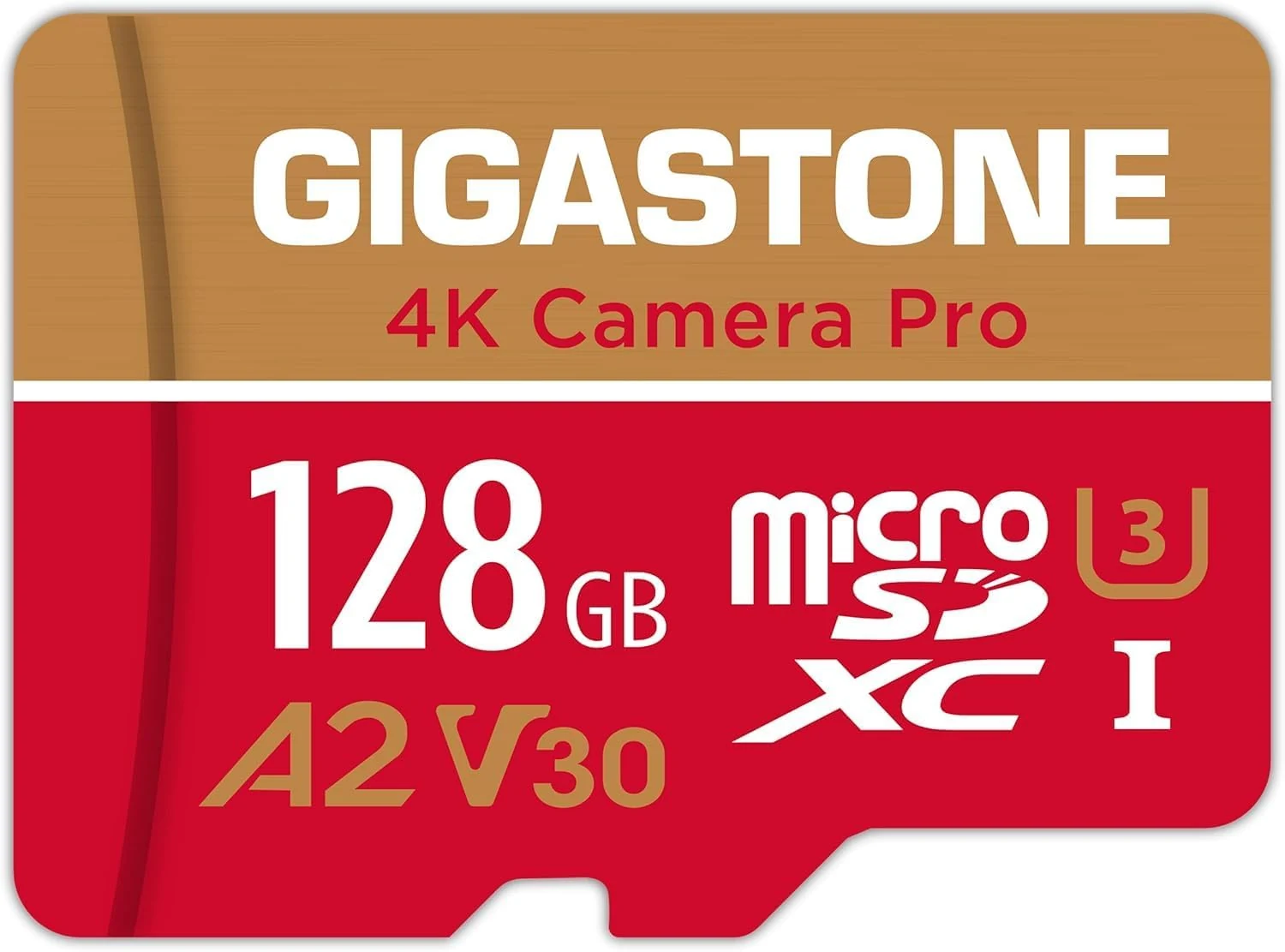 Gigastone 128GB Micro SD Card (UHS-I U3, V30) for 4K Video