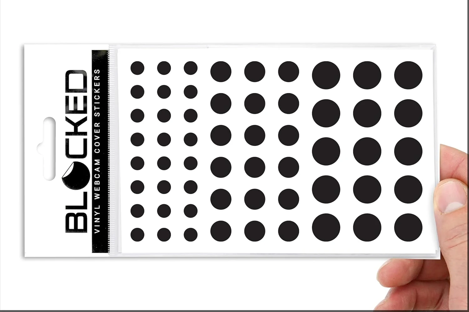 BLOCKED Original Vinyl Webcam Cover Stickers