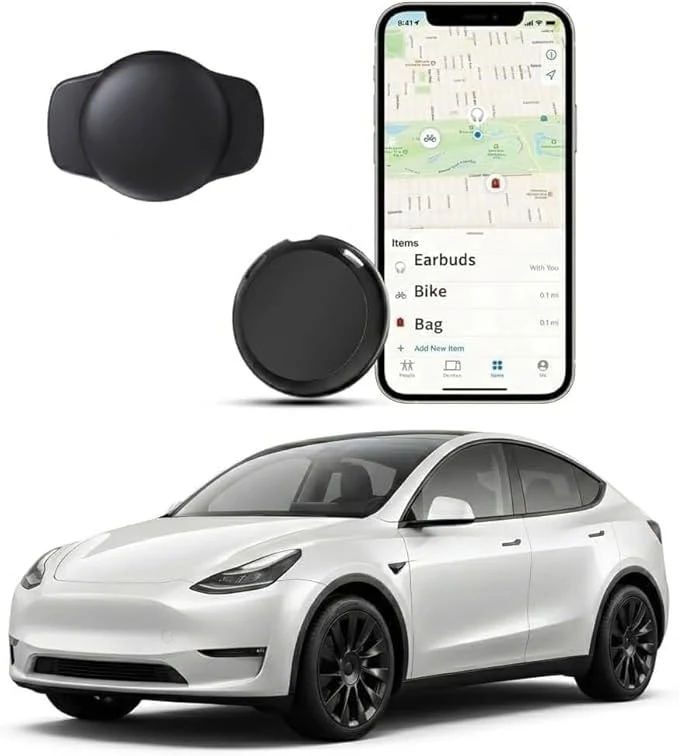 No Subscription GPS Tracker for Vehicles Work with Find My(iOS Only) Real-Time Mini Tracker Tags Global Coverage Hidden Car Location Tracking Tags Device with Magnetic Case No Monthly Fee Required