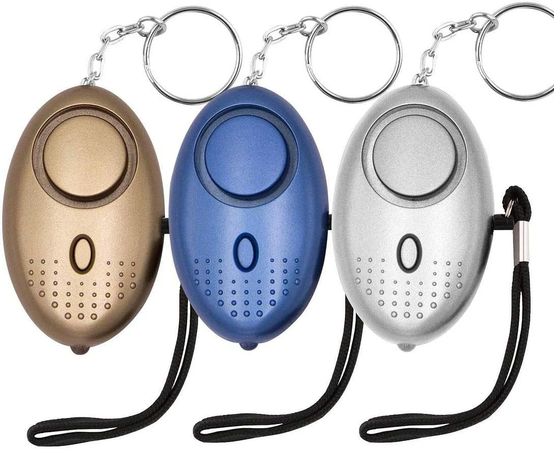 KOSIN Safe Sound Personal Alarm, 3 Pack 145DB Personal Security Alarm Keychain with LED Lights
