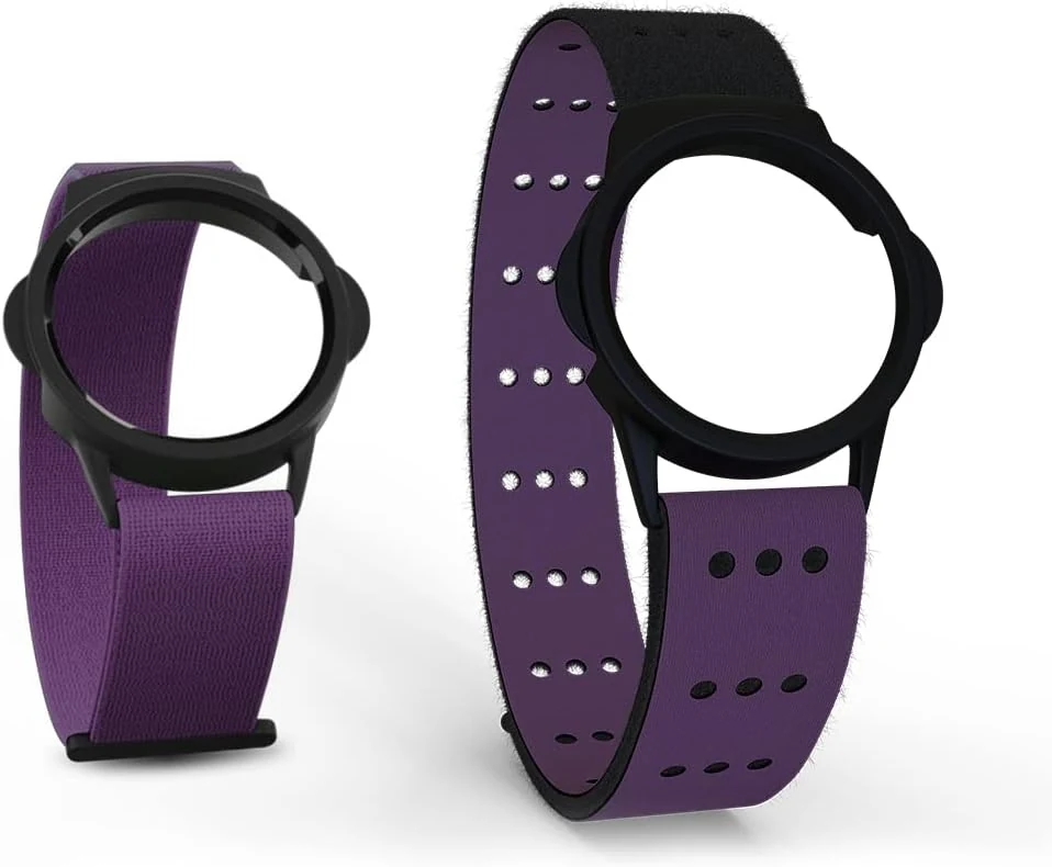 Myzone MZ-Switch Replacement Arm & Wrist Straps - Purple - Vibrant, Adjustable & Comfortable Replacement Fitness Band for the MZ-Switch
