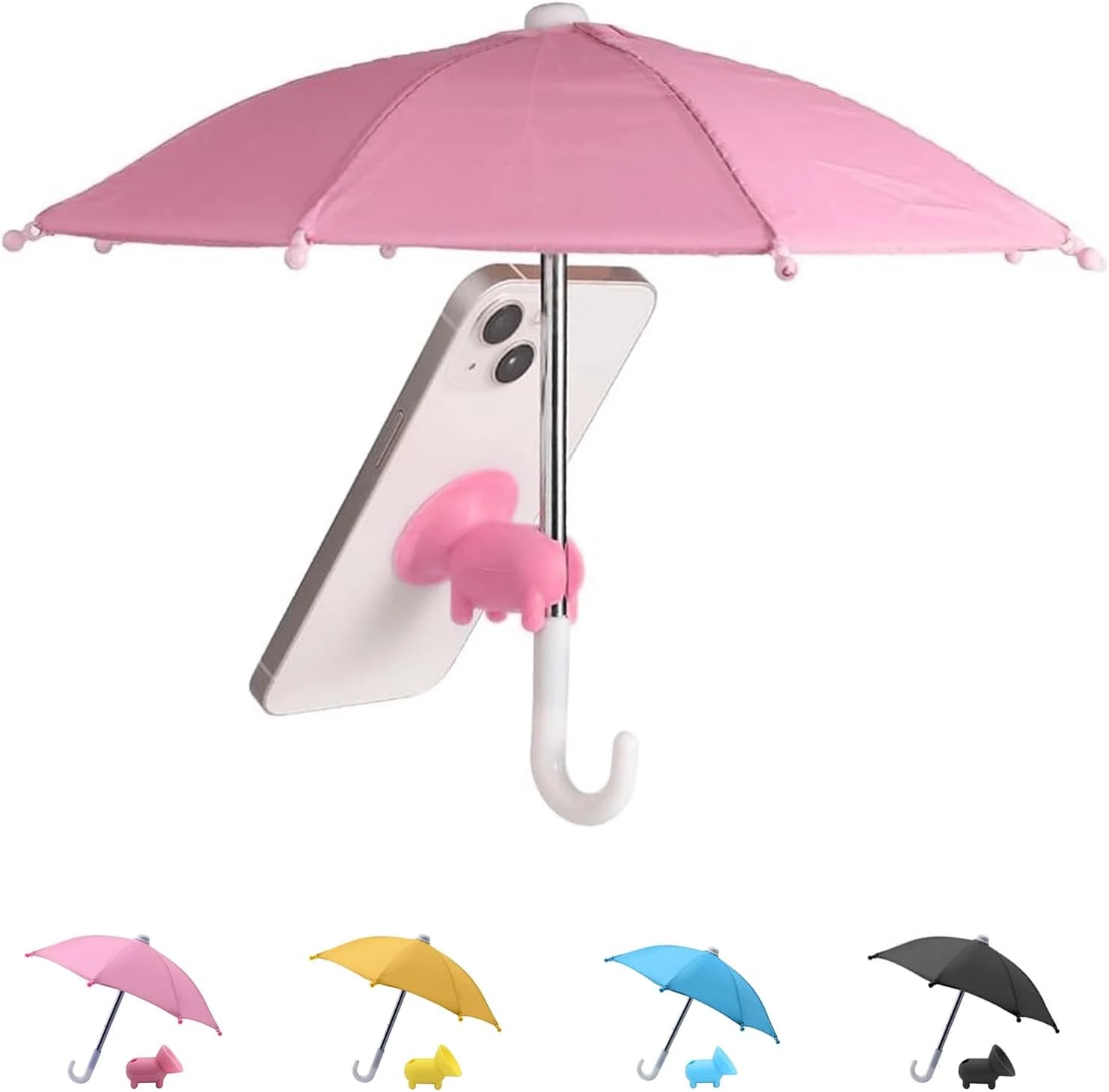 Phone Umbrella for Sun - Universal Adjustable Cute Stand With Piggy Suction Cup