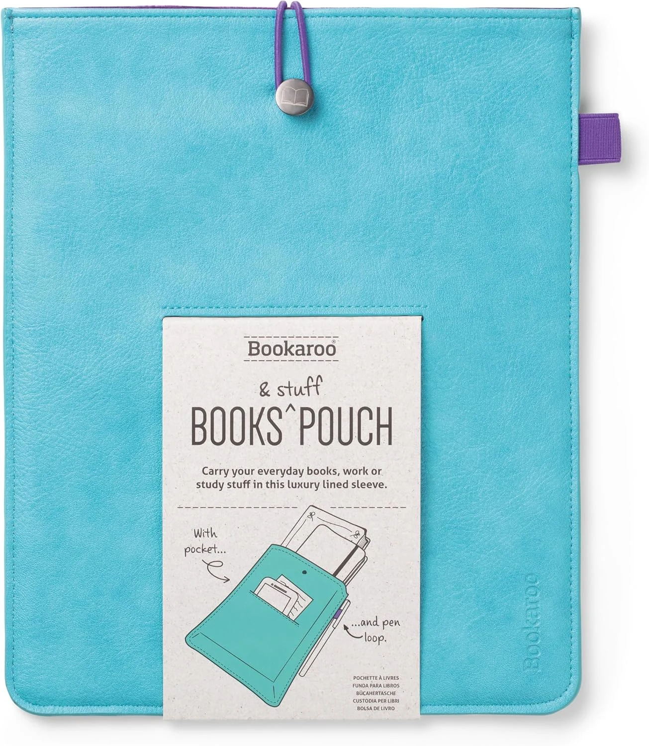 Bookaroo Book & Stuff Pouch Turquoise