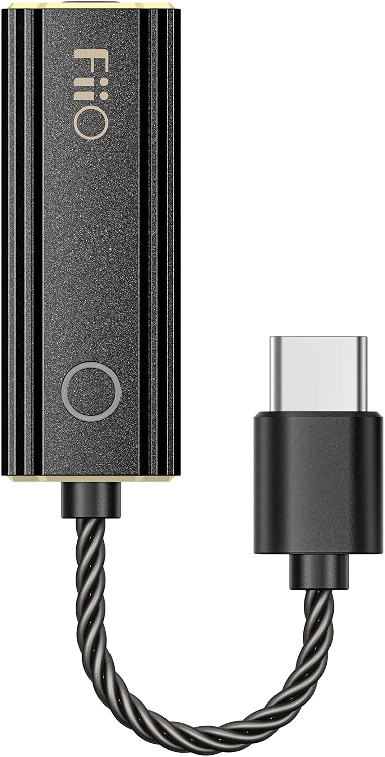 FiiO JadeAudio KA1 Headphone Amps Amplifier Tiny USB DAC High Resolution 3.5mm Lossless (Type C, Black)