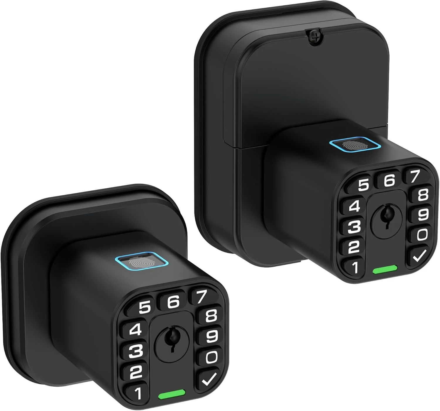 Richelock IU53 Double-Sided Fingerprint & Keypad Door Lock, All-Weather, Fully Waterproof Biometric Entry with Dual-Sided Codes