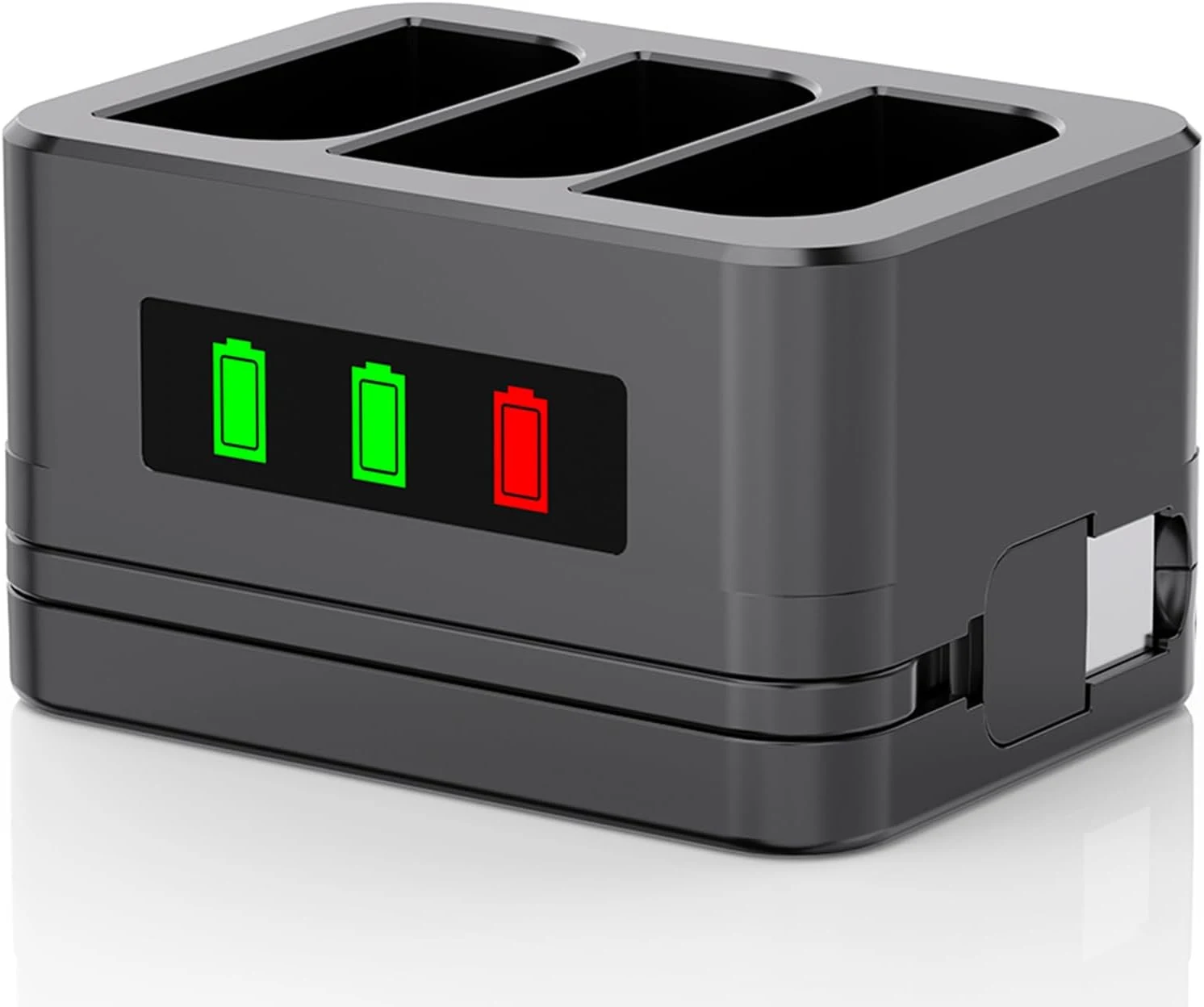 3-Slot Charger/Charging Dock, Suitable for Ring doorbells and Camera Batteries,with LED Display,Compatible with Video Doorbell 2/3/4/3Plus/Spotlight Cam/Peephole Cam