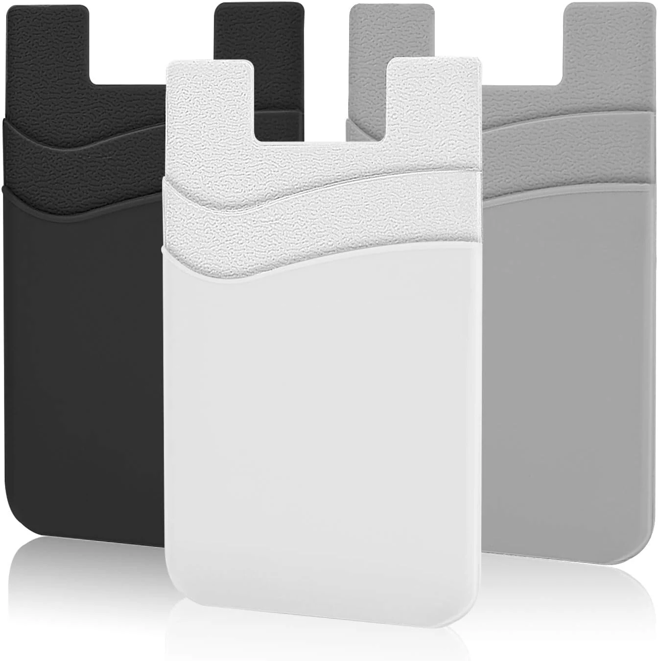 SHANSHUI Phone Wallet, Credit Card Holder for Back of Phone