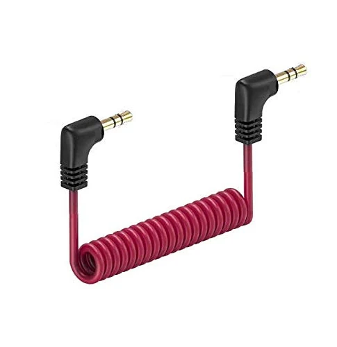 3.5mm TRS to TRS Patch Cable Cord Wire for Canon, Nikon & Other Cameras with 3.5mm Mic Jack