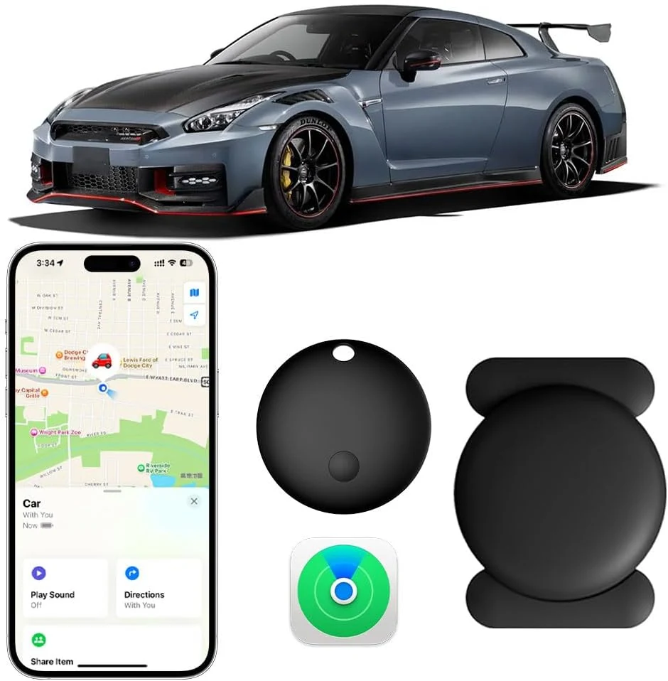 Mini GPS Tracker for Vehicles Work with Apple Find My