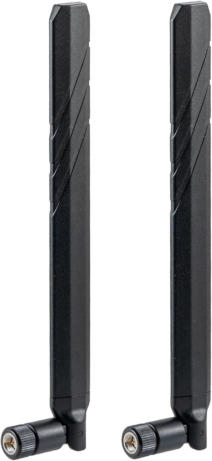 4G LTE 5G CBRS Antenna, 600-6000MHz Wide-Band, 10dBi SMA Male Connector, 2-Pack (eifagur)