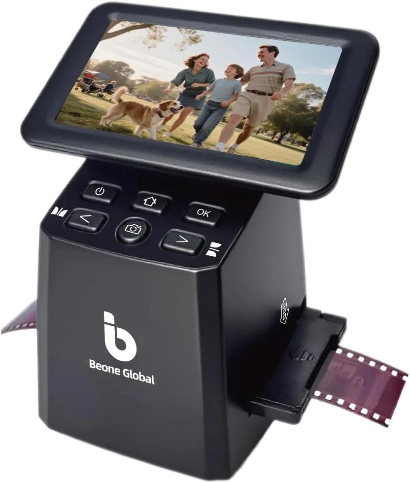 BEONEGLOBAL ClearScan S5 Film Scanner High-Resolution Film&Slide Scanner with 5”