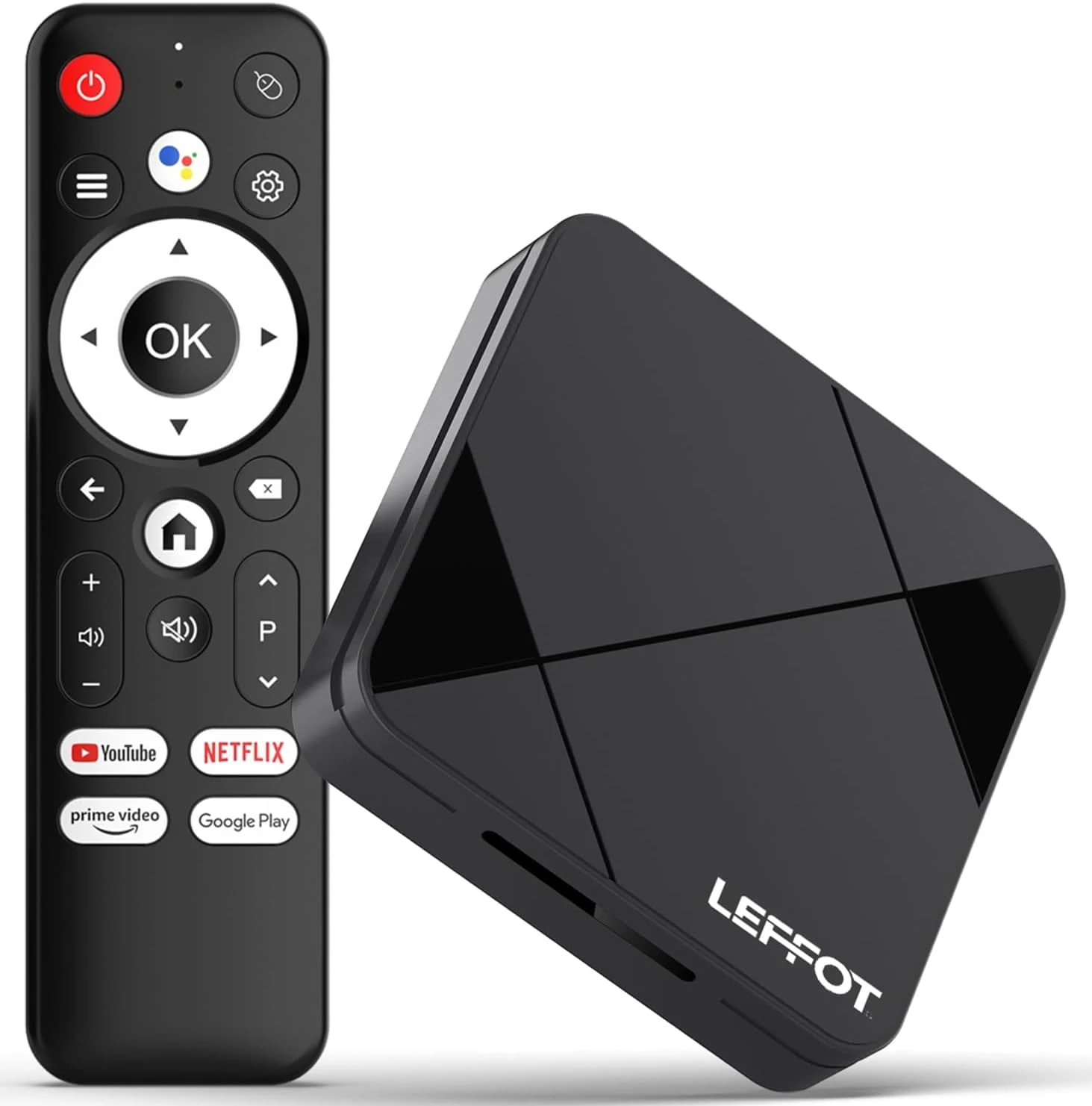 Android 14.0 TV Box 2025, LEFFOT RK3518 4K Ultra HD streaming device
