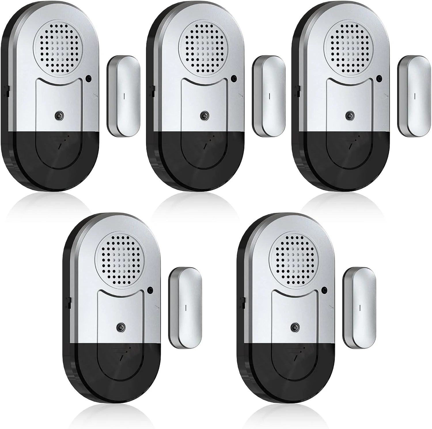 Sanjie Door Window Alarms - 5 Pack,125dB,Volume Control,Window Door Open Alarm Sensors