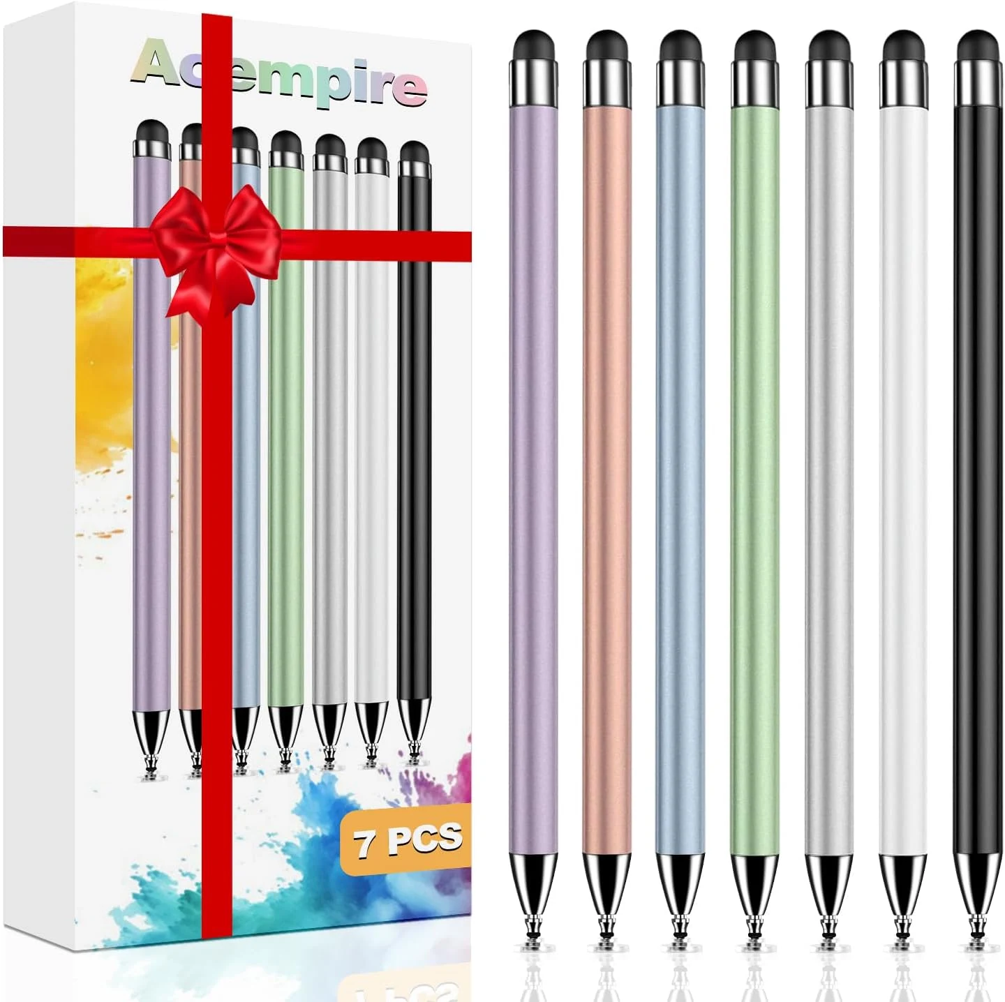 Stylus (7 Pcs), 2-in-1 Stylus Pen for Touch Screen, High Precision and Sensitivity