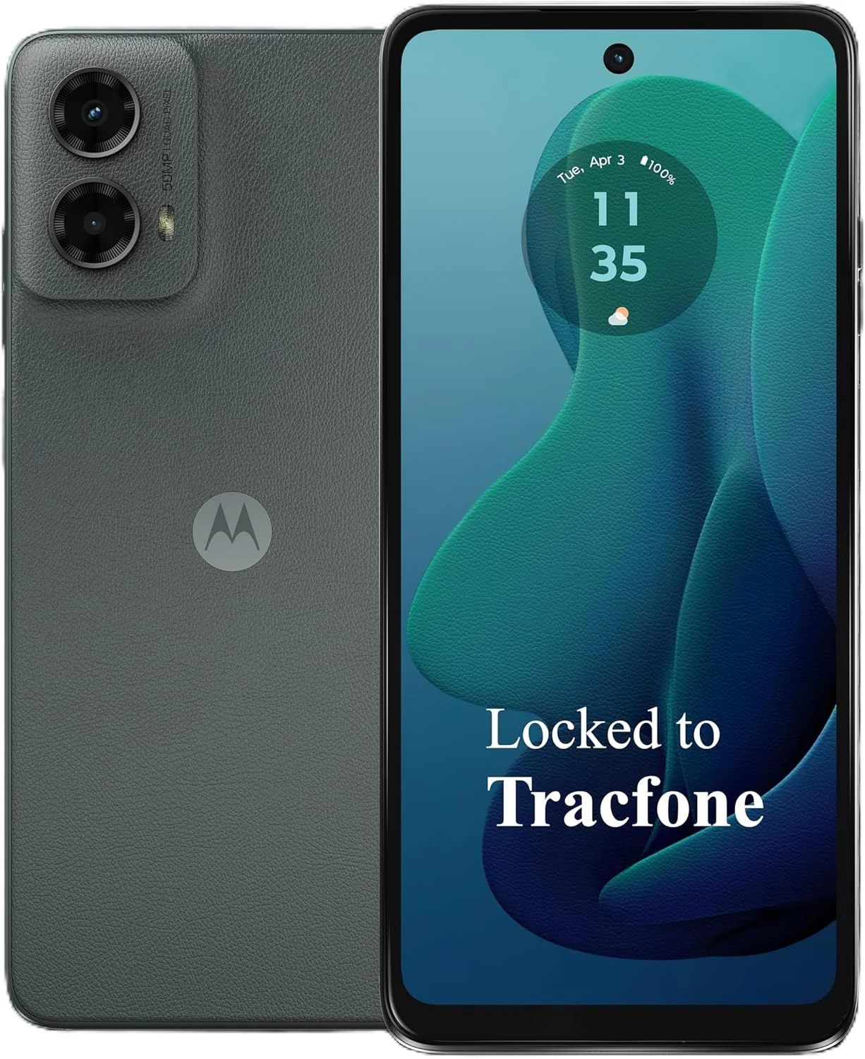 Tracfone Motorola Moto g 5G (2024) [Activation Promotion] Locked Prepaid Smartphone, 128GB, Gray - Includes $20 Unlimited Talk, Text, & 4GB Data 30-Day Plan