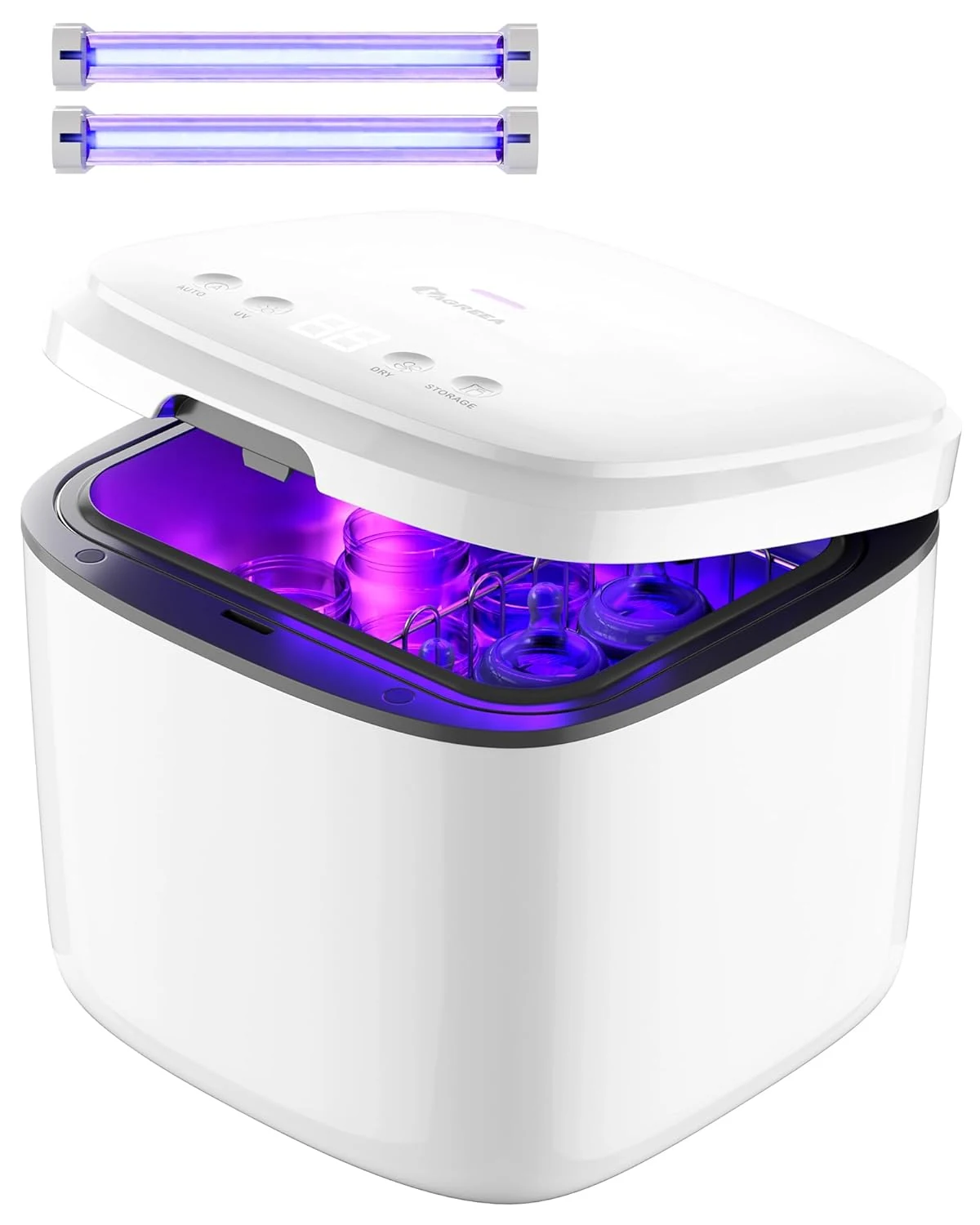 IAGREEA UV Cleaning and Dryer, 4 in 1 UV Box with 2 Fluorescent Tubes