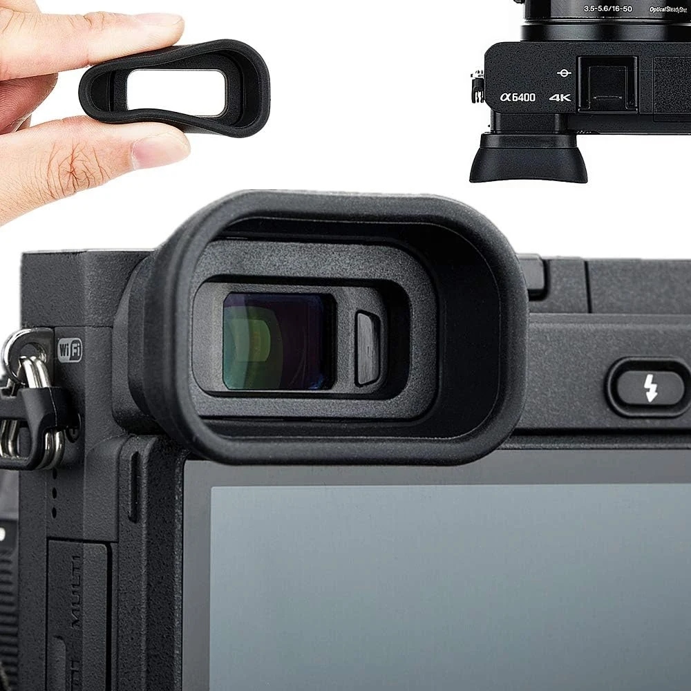 Soft Silicon Camera Viewfinder Eyecup Eyepiece Eyeshade for Sony A6600 A6500 A6400