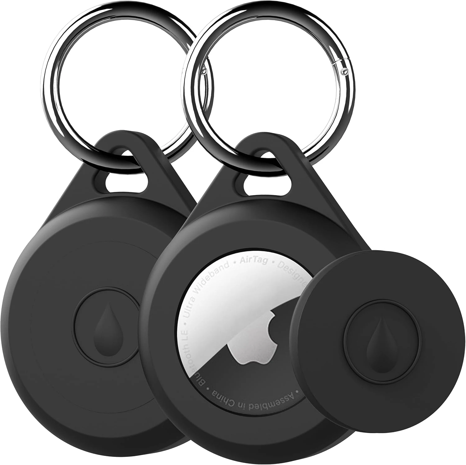 LOVYONES for Air tag Keychain Holder Case for Apple Air tag (2 Pack)