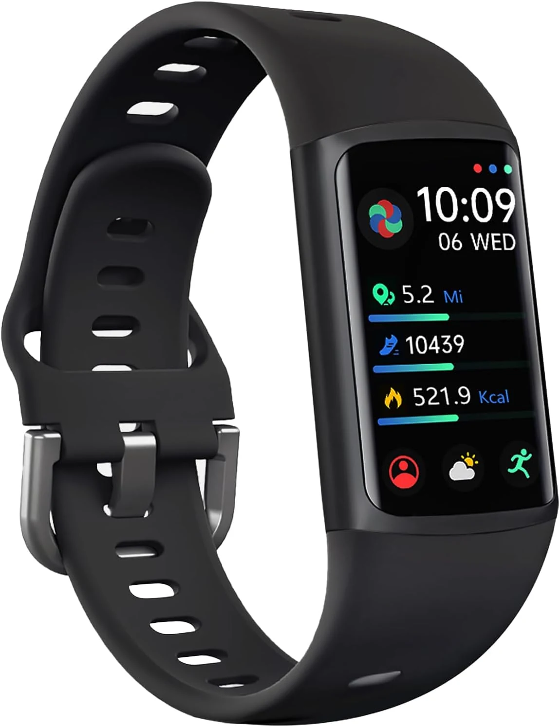 FITVII FINO 2 Slim Fitness Tracker, Smart Watch with Blood Oxygen, Sleep Monitor, 24/7 Heart Rate & Blood Pressure