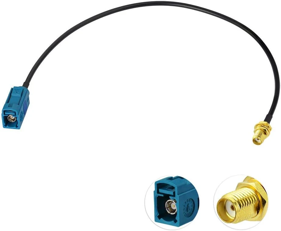 Bingfu Fakra Z Female to SMA Female Vehicle Antenna Adapter Cable 30cm (12 inch)