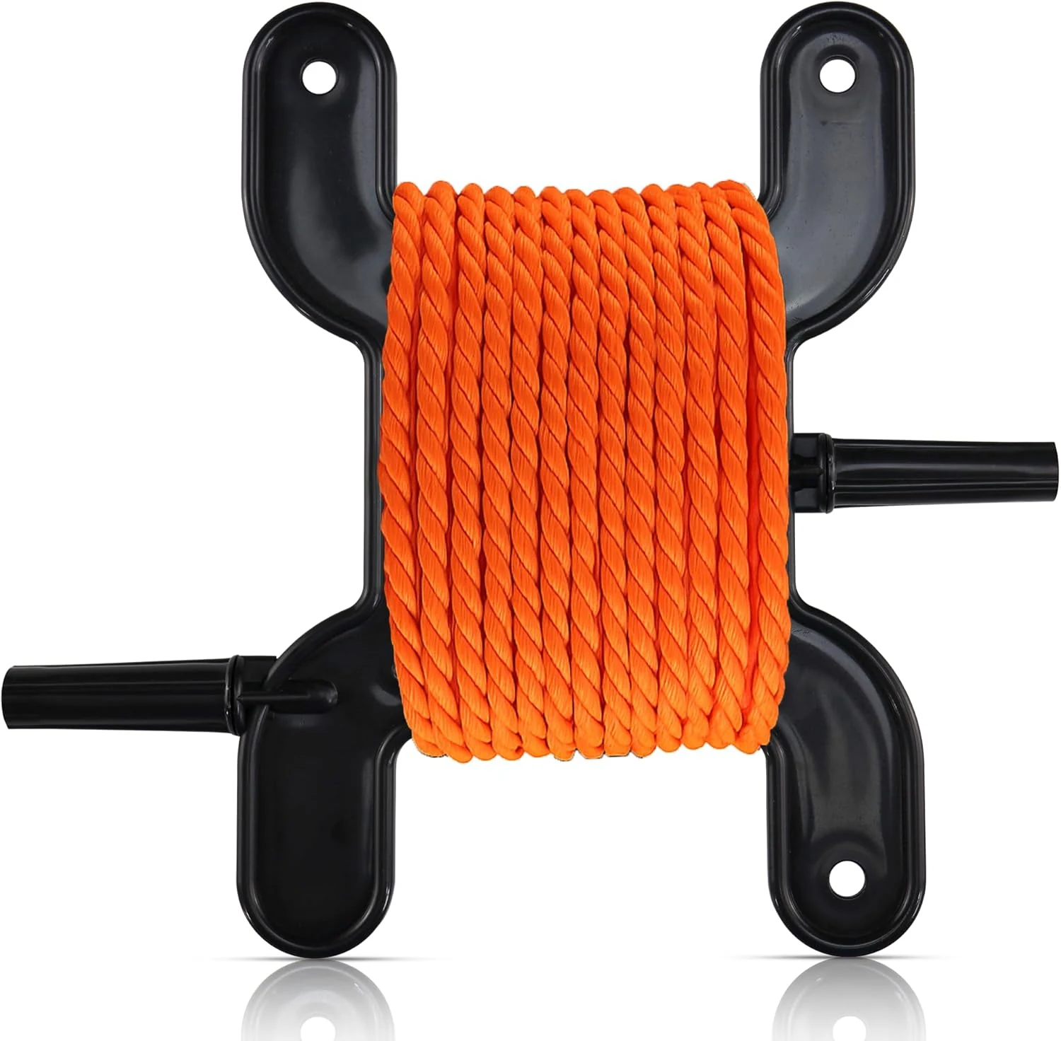 Harrier Hardware Trotline Winder, Black, Christmas Lights Catfish Line Reel & Cord Organizer