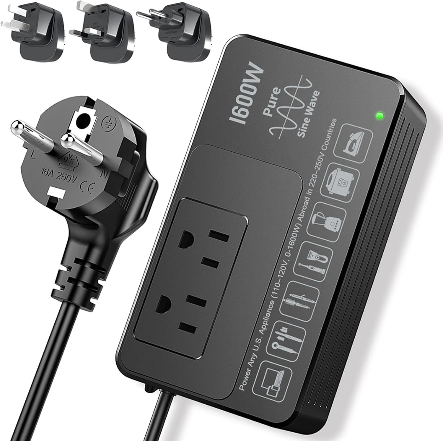 HYTED 1600W 220V to 110V Voltage Converter, Power Any American review