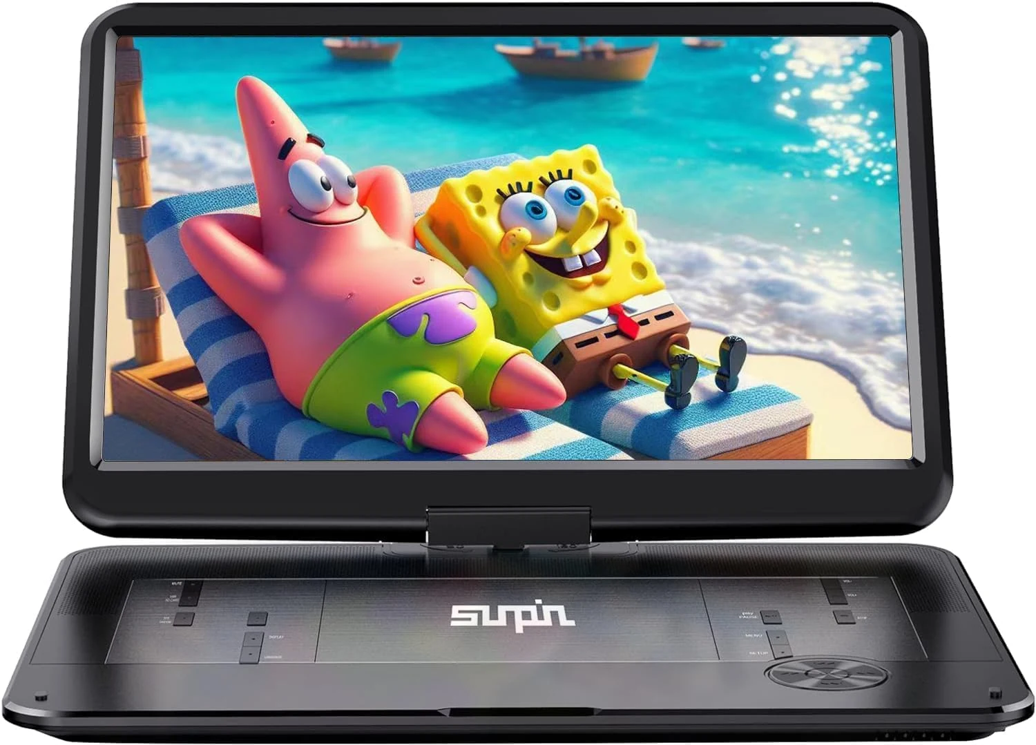 SUNPIN 17.9" Portable DVD Player with 15.6" Large HD Swivel Screen