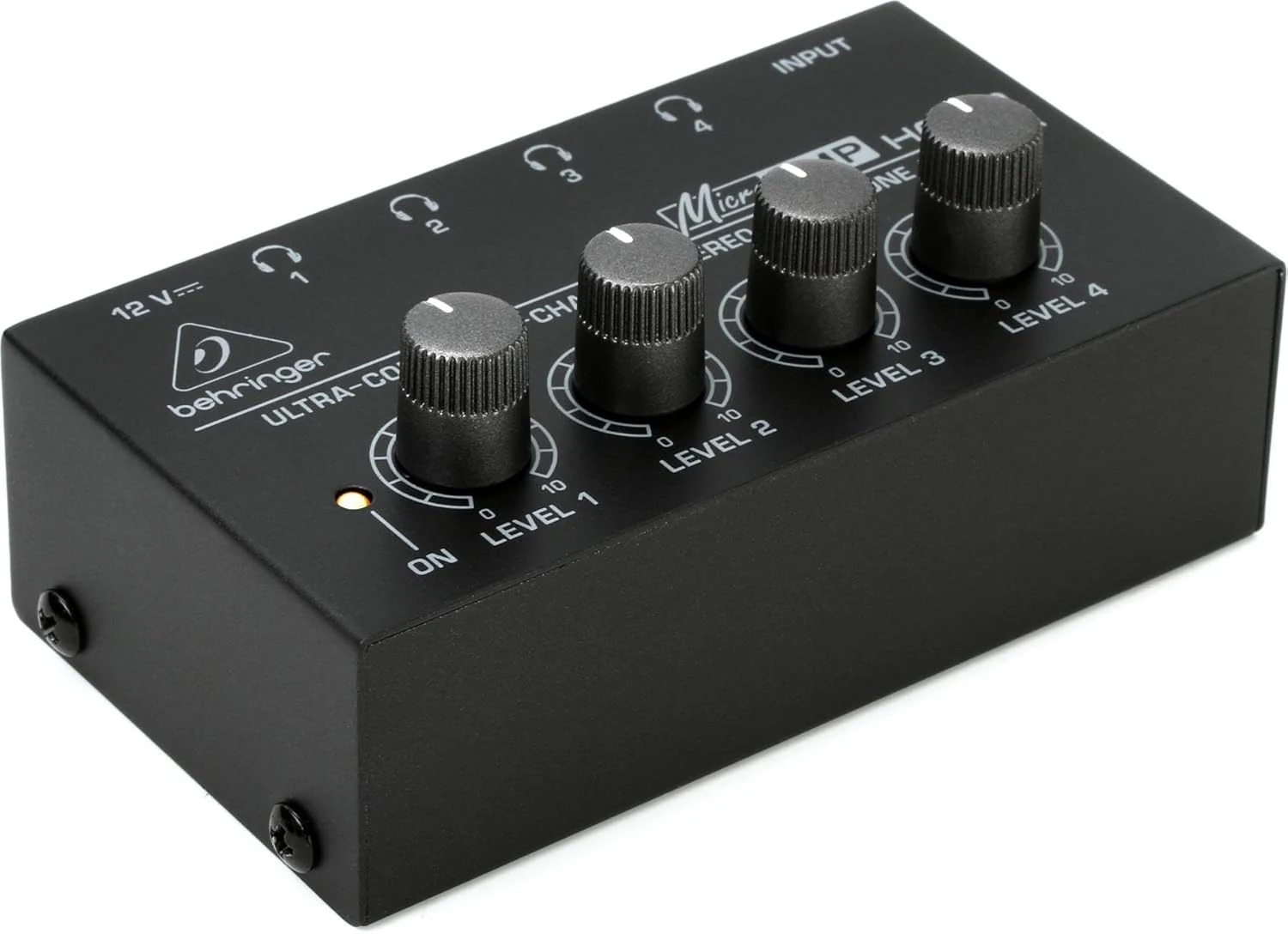 Behringer MICROAMP HA400 Ultra-Compact 4 Channel Stereo Headphone Amplifier