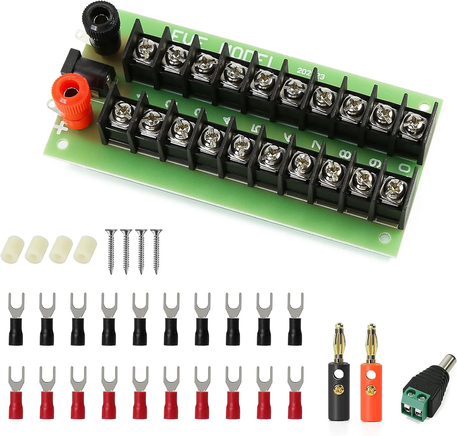 Evemodel PCB005 1X Power Distribution Board (3 Inputs, 2 x 10 Outputs)