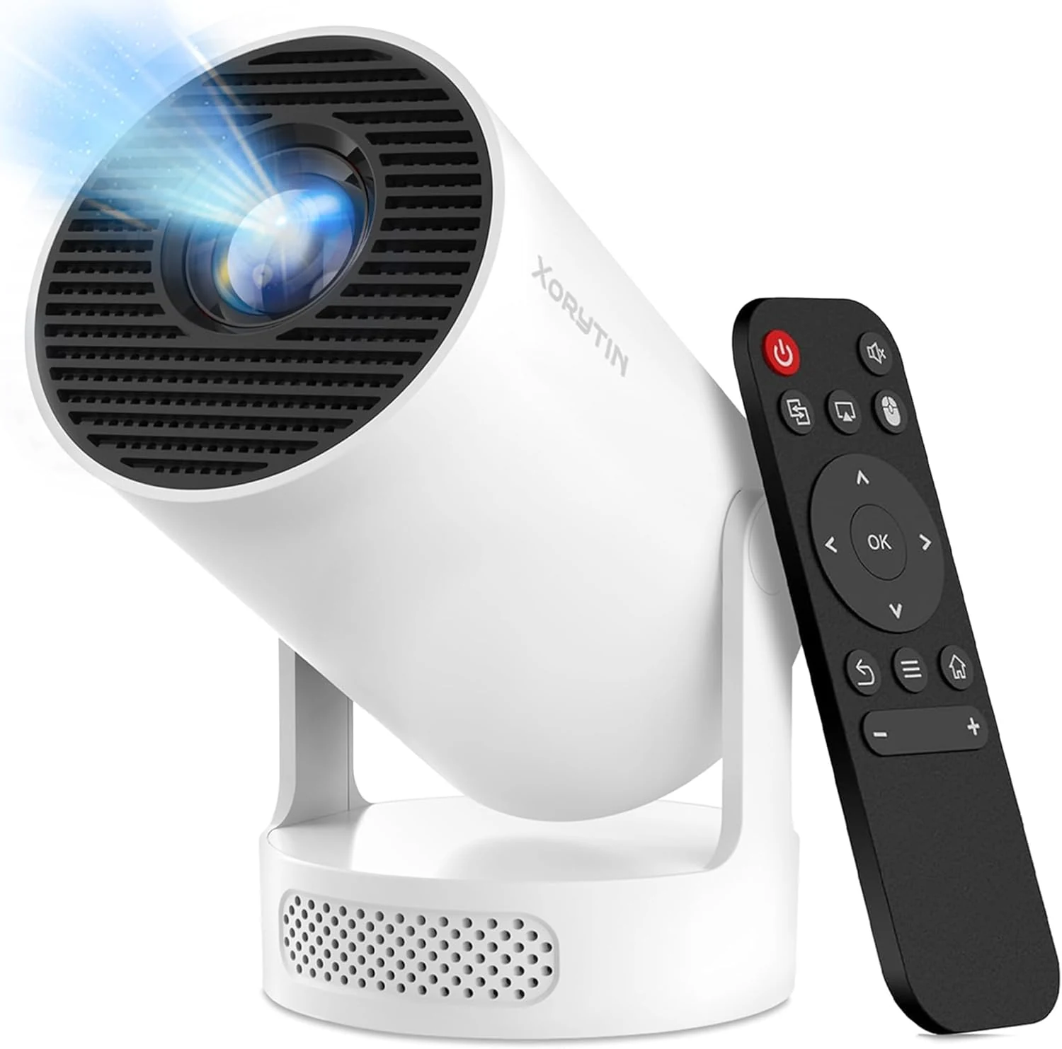 Xorytin Projector with WiFi and Bluetooth, Mini Projector with Built-in Apps (HY300 ULTRA)