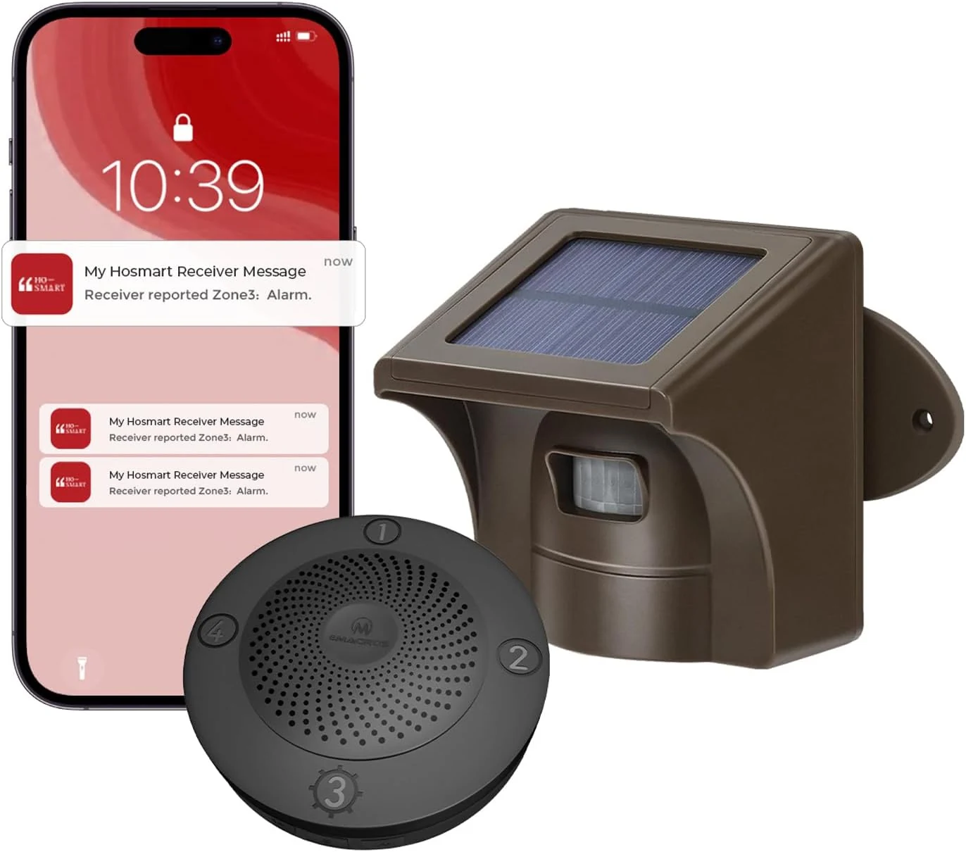 eMACROS Pro 3 Smart Solar Driveway Alarm System (2.4G Wi-Fi)