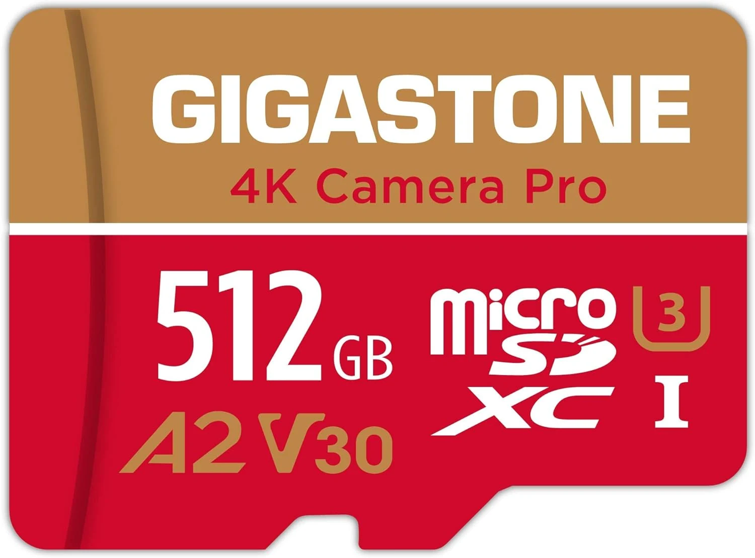 Gigastone 512GB Micro SD Card (4K Camera Pro, A2 V30)